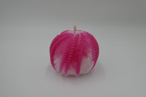Wollknäuel weiss-pink
