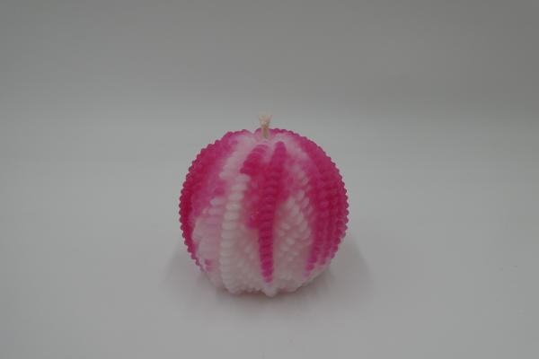 Wollknäuel weiss-pink